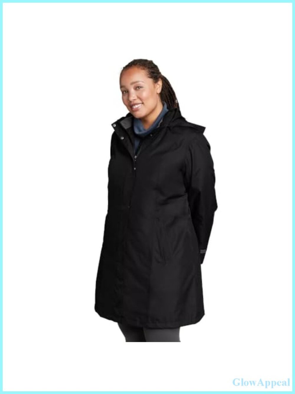 Eddie Bauer Women's Girl On The Go Hooded Waterproof Trench Coat